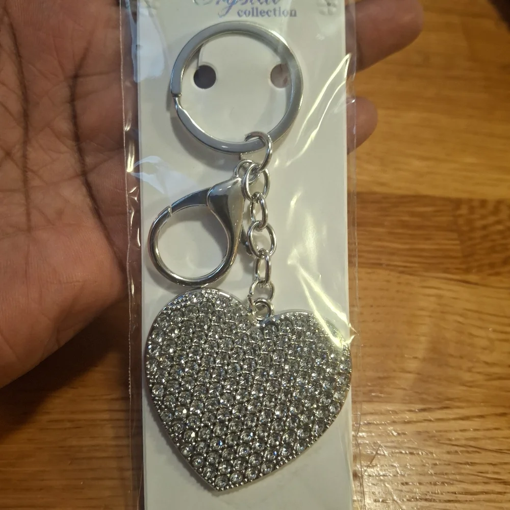 Heart Bling Bag Charm/ Keychain - Picture 3 of 3